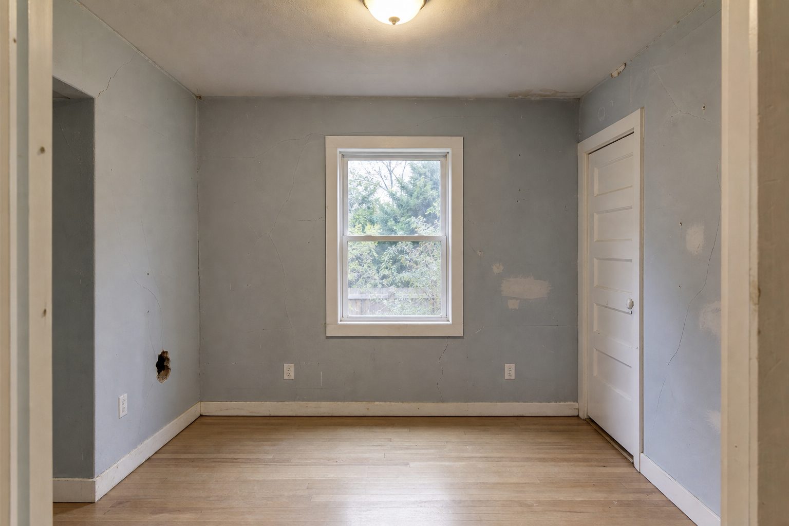 Before β Bedroom Drywall & Paint